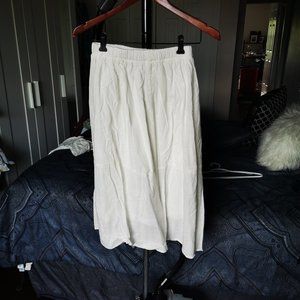 Resort Cotton Linen Top & Skirt Set